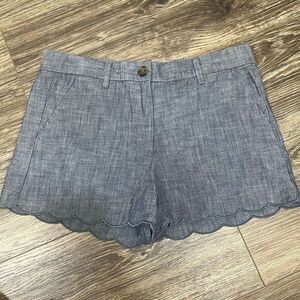 GAP Chambray Shorts with Scallop Hem | 0R